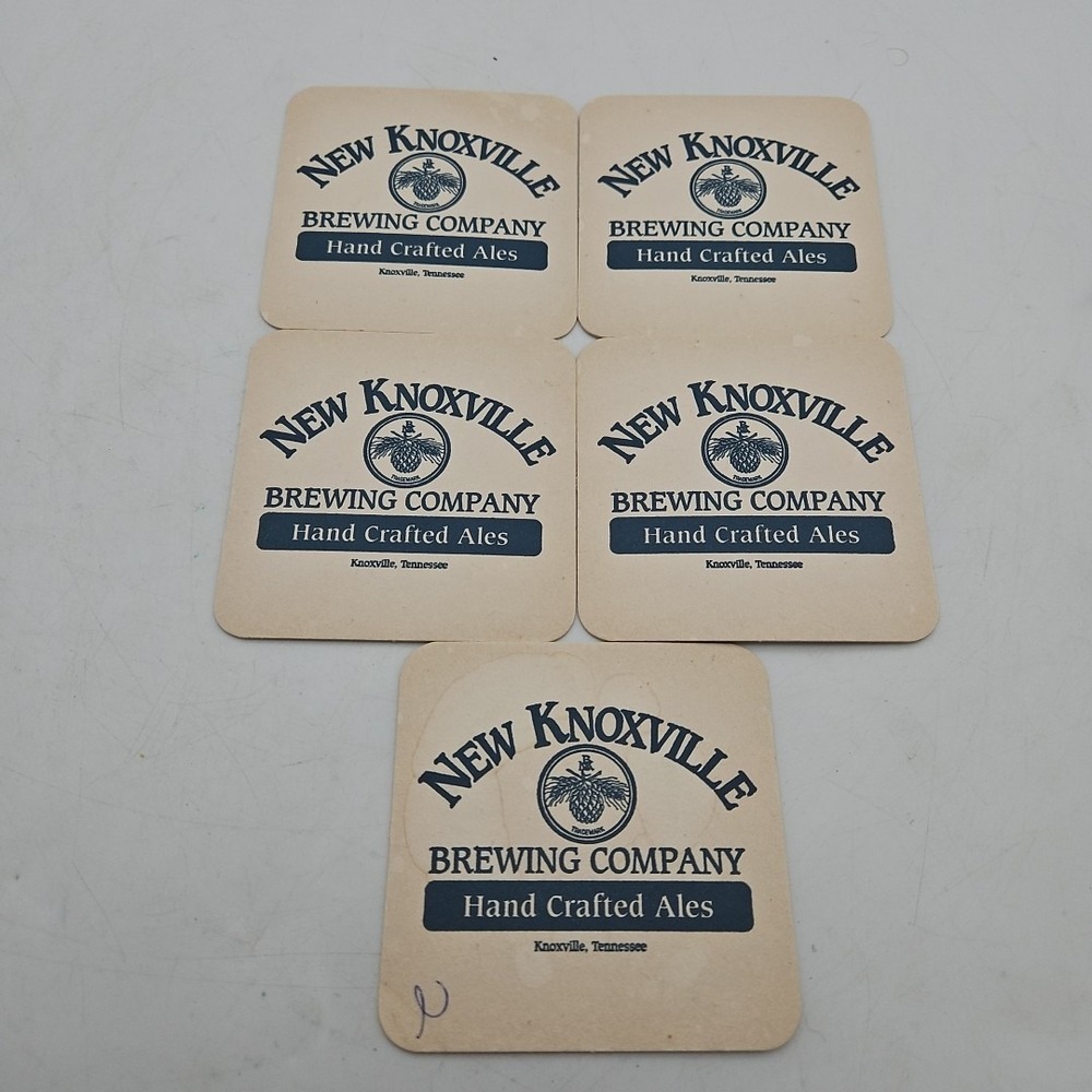Vintage New Knoxville Brewing Company‎ Coasters Set Of 5 Tennessee Ales